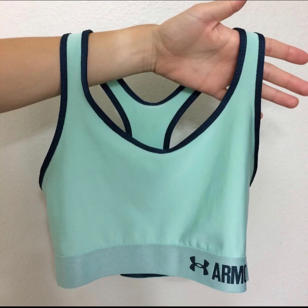 Under Armour UA mint aqua sports bra M